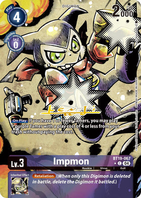 Impmon - BT19-067 (Alternate Art) [BT19-067 C] [Release Special Booster 2.5] Foil