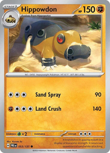 Hippowdon [053/131] [Prismatic Evolutions] Reverse Holofoil