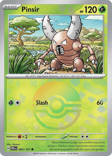 Pinsir (Poke Ball Pattern) [003/131] [Prismatic Evolutions] Holofoil