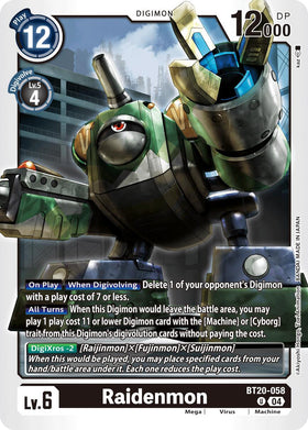 Raidenmon [BT20-058] [Release Special Booster 2.5]