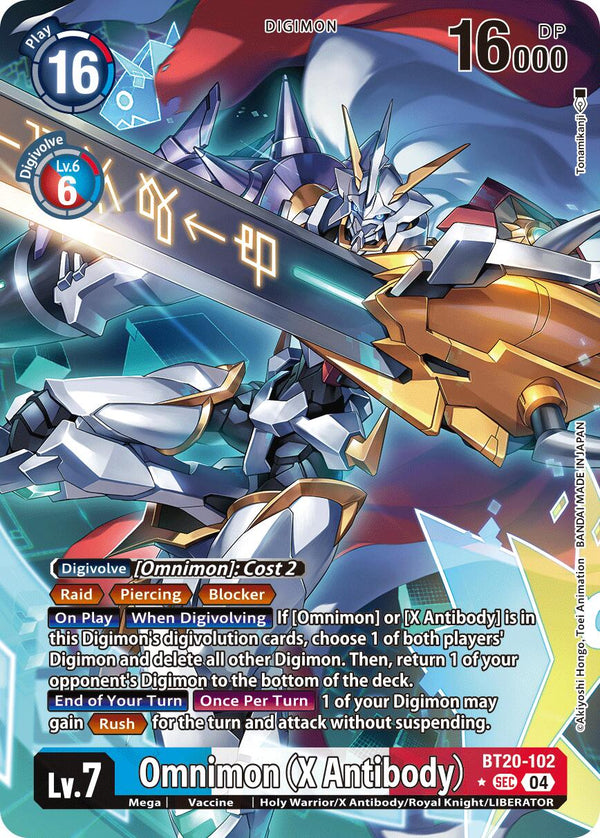 Omnimon (X Antibody) (Alternate Art) [BT20-102] [Release Special Booster 2.5] Foil