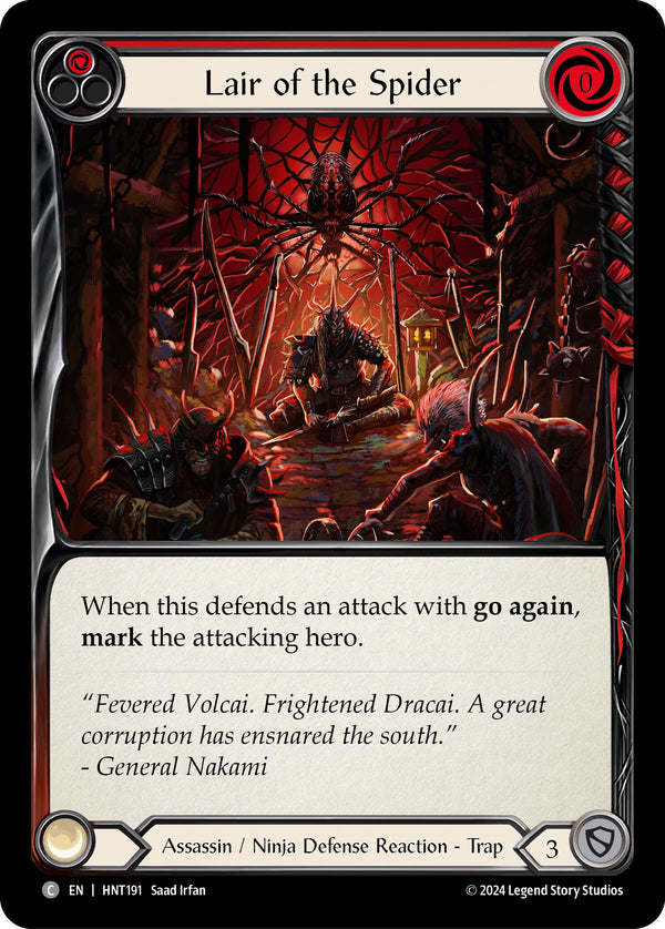 Lair of the Spider (Red) [HNT191] [The Hunted]