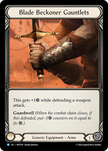 Blade Beckoner Gauntlets [HNT218] [The Hunted] Cold Foil