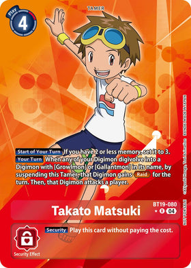 Takato Matsuki (Release Special Booster 2.5: Box Promotion Pack) [BT19-080] [Release Special Booster 2.5] Foil
