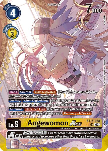 Angewomon ACE (Limited Card Pack) [BT15-038 SR] [World Convergence] Foil
