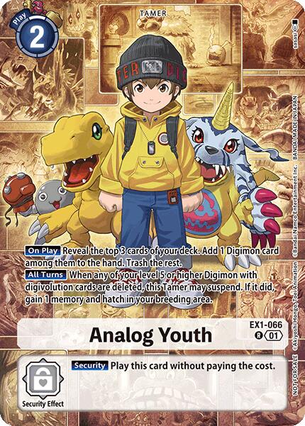 Analog Youth (Limited Card Pack) [EX1-066] [World Convergence] Foil