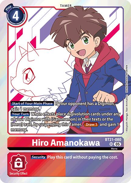Hiro Amanokawa [BT21-080 SR] [World Convergence] Foil