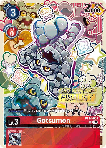 Gotsumon (2025 Regionals Finalist) [BT14-009] [Blast Ace] Foil