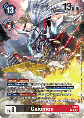 Gaiomon (BT-21: Illustration Celebration Pack) [P-183 P] [World Convergence] Foil