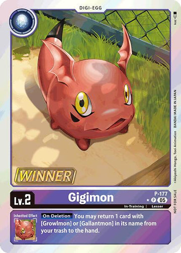 Gigimon (Store Tournament 2025 Vol.2 Winner Pack) [P-177] [Digimon Promotion Cards] Foil