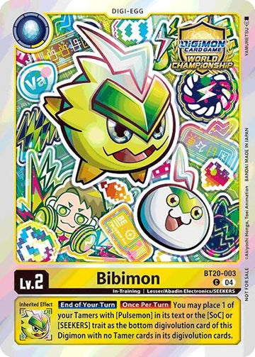 Bibimon (Regionals 25-26 Champion Card Set Season 1) [BT20-003 C] [Release Special Booster 2.5] Foil