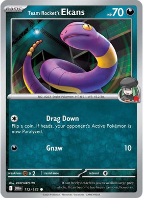 Team Rocket's Ekans [112/182] [Destined Rivals]