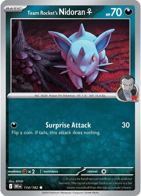 Team Rocket's Nidoran F [114/182] [Destined Rivals]