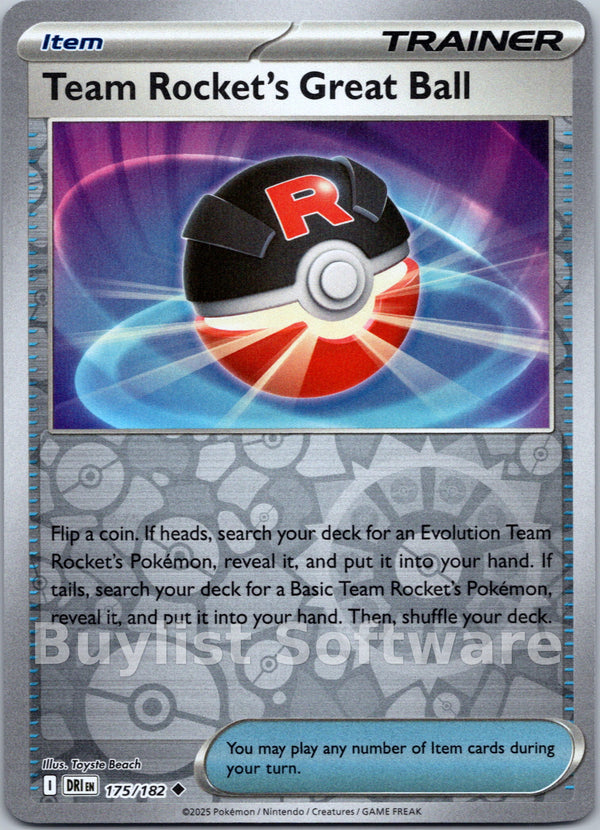 Team Rocket's Great Ball [175/182] [Destined Rivals] Reverse Holofoil