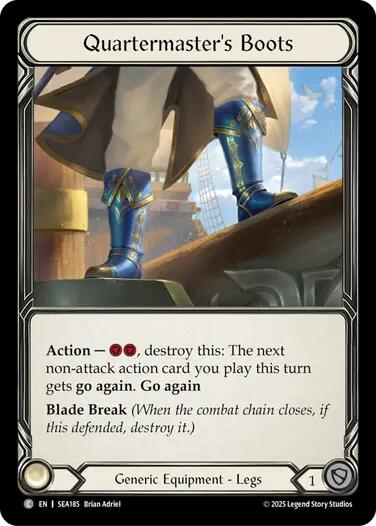 Quartermaster's Boots (Treasure) [SEA185] [High Seas] Cold Foil