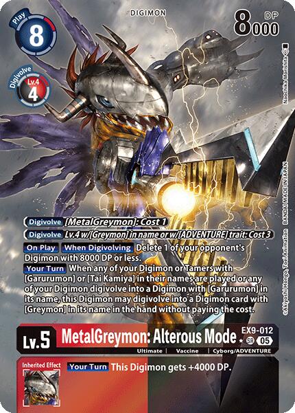 MetalGreymon: Alterous Mode (Alternate Art) [EX9-012] [Versus Monsters] Foil
