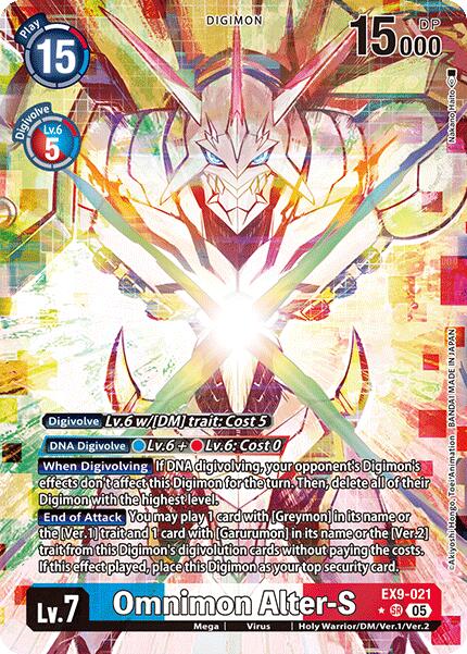 Omnimon Alter-S (Alternate Art) [EX9-021] [Versus Monsters] Foil