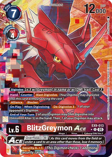 BlitzGreymon ACE (Alternate Art) [EX9-013] [Versus Monsters] Foil