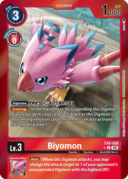 Biyomon (Limited Foil) [EX9-008] [Versus Monsters] Foil