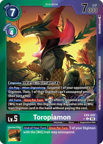 Toropiamon (Limited Foil) [EX9-042] [Versus Monsters] Foil
