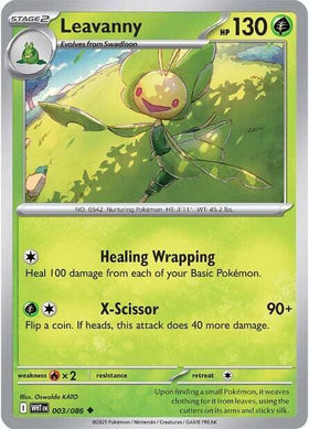 Leavanny [003/086] [White Flare] Reverse Holofoil