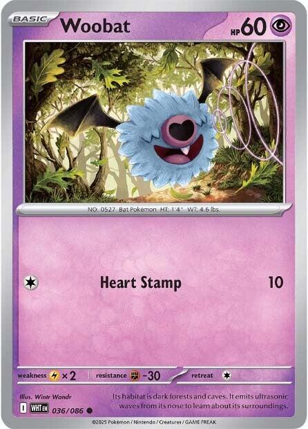 Woobat [036/086] [White Flare]