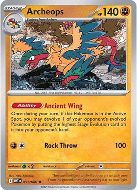 Archeops [051/086] [White Flare] Holofoil