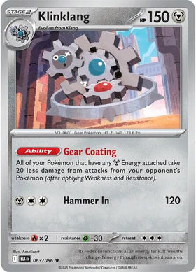 Klinklang [063/086] [Black Bolt] Reverse Holofoil