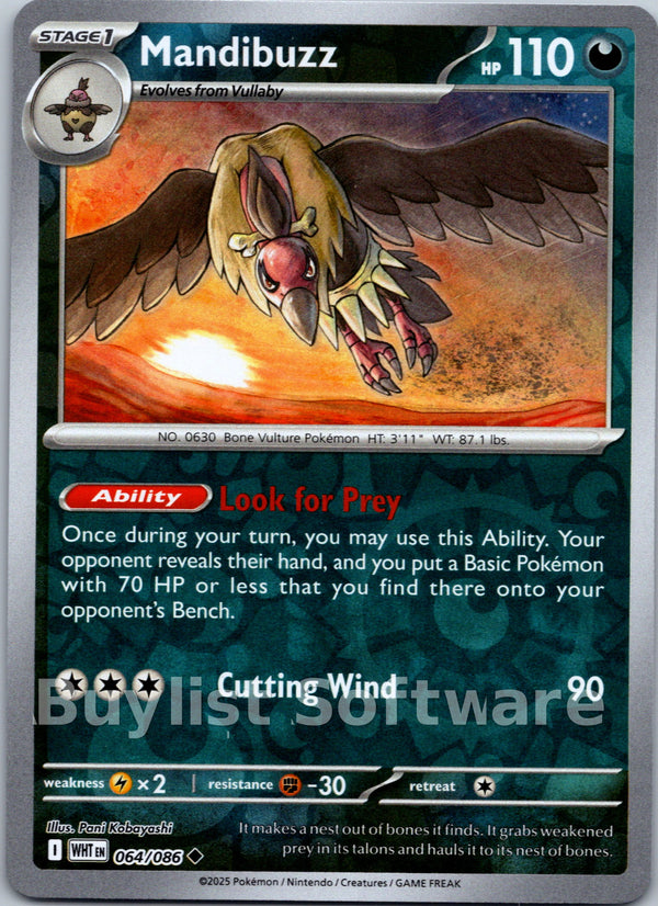 Mandibuzz [064/086] [White Flare] Reverse Holofoil