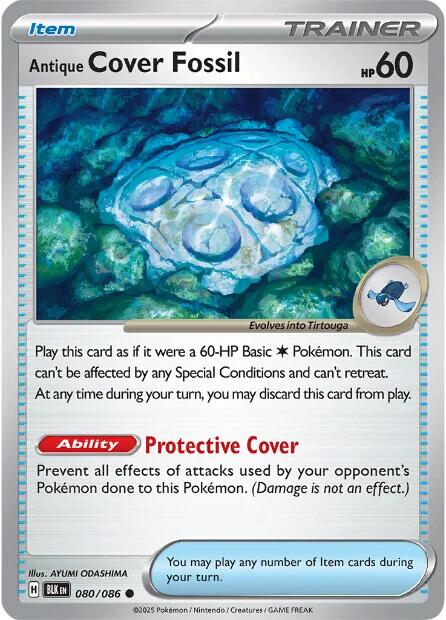 Antique Cover Fossil [080/086] [Black Bolt] Reverse Holofoil