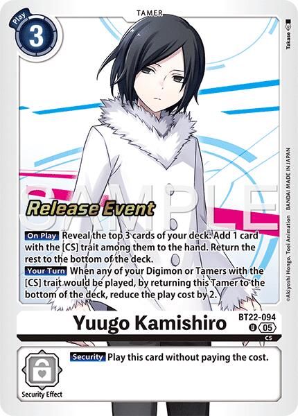 Yuugo Kamishiro [BT22-094 U] [Cyber Eden Release Event Cards] Foil