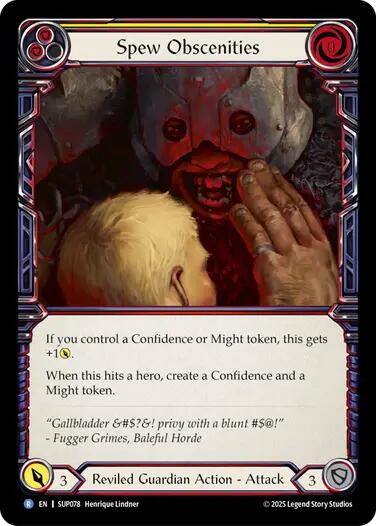 Spew Obscenities [SUP078] [Super Slam] Rainbow Foil