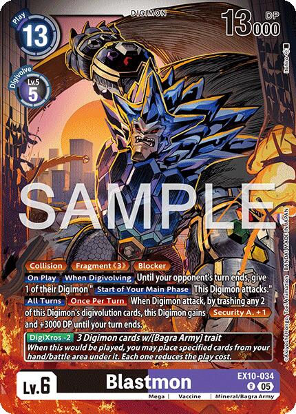 Blastmon [EX10-034] [Sinister Order] Foil