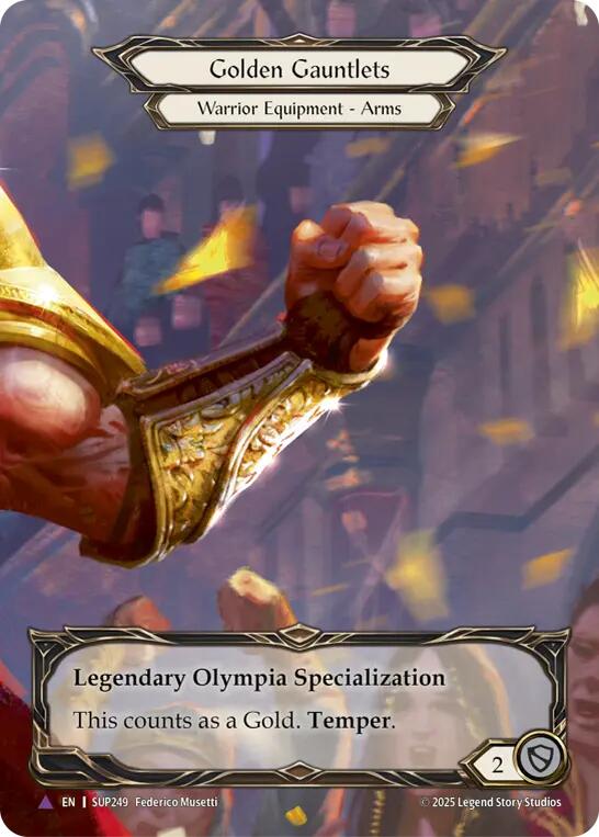 Golden Gauntlets (Marvel) [SUP249] [Super Slam] Cold Foil