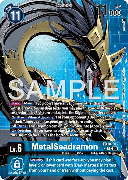 MetalSeadramon (Alternate Art) [EX10-012] [Sinister Order] Foil