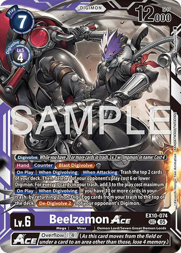 Beelzemon ACE [EX10-074 SEC] [Sinister Order] Foil