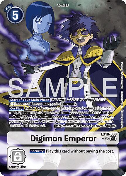 Digimon Emperor (Alternate Art) [EX10-068] [Sinister Order] Foil