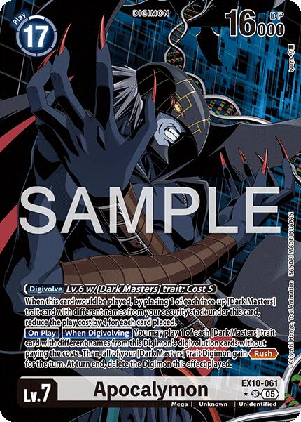 Apocalymon (Alternate Art) [EX10-061 SR] [Sinister Order] Foil