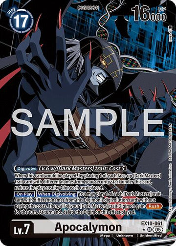 Apocalymon (Alternate Art) [EX10-061] [Sinister Order] Foil
