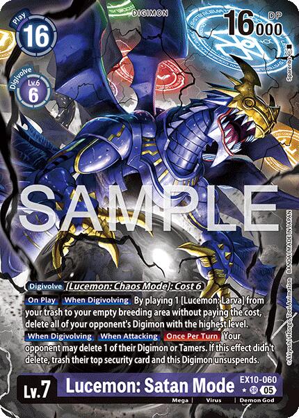 Lucemon: Satan Mode (Alternate Art) [EX10-060] [Sinister Order] Foil