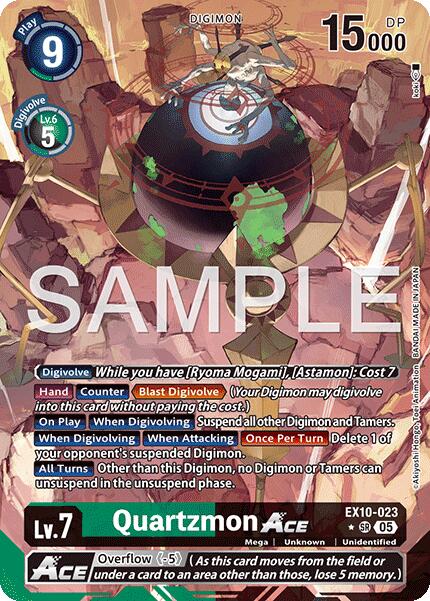 Quartzmon ACE (Alternate Art) [EX10-023] [Sinister Order] Foil