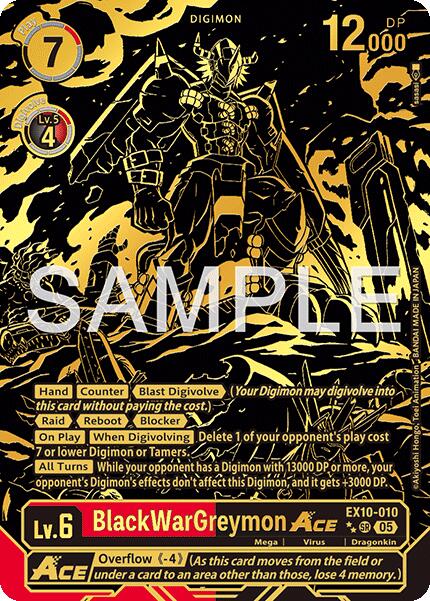 BlackWarGreymon ACE (Rare Pull) [EX10-010] [Sinister Order] Foil