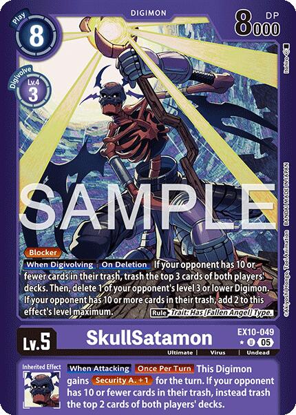SkullSatamon (Limited Foil) [EX10-049] [Sinister Order] Foil