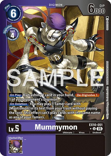 Mummymon (Limited Foil) [EX10-051 U] [Sinister Order] Foil
