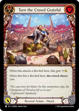 Turn the Crowd Grateful (Red) [SUP049] [Super Slam] Rainbow Foil