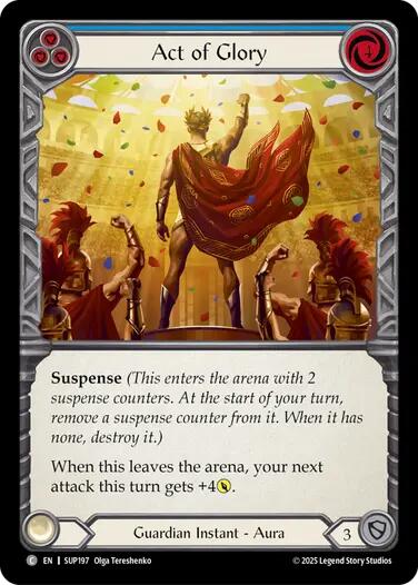 Act of Glory (Blue) [SUP197] [Super Slam] Rainbow Foil