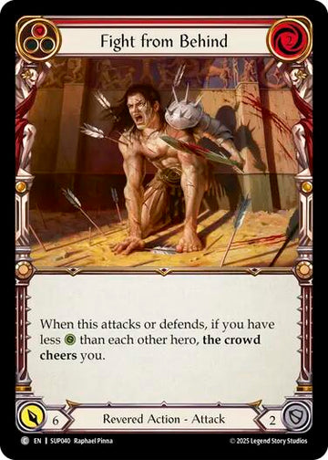 Fight from Behind (Red) [SUP040] [Super Slam] Rainbow Foil