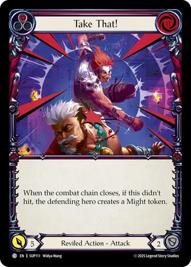 Take That! (Red) [SUP111] [Super Slam] Rainbow Foil