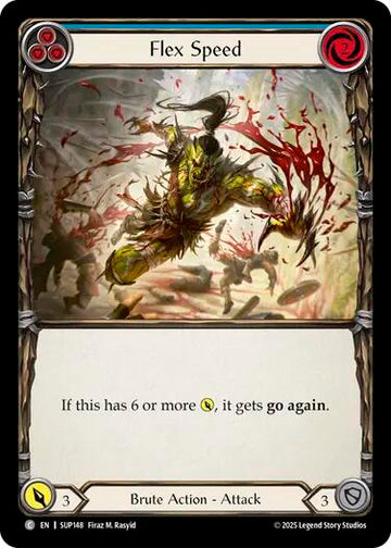 Flex Speed (Blue) [SUP148] [Super Slam] Rainbow Foil