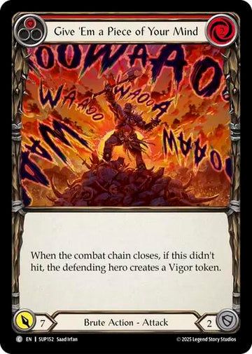 Give 'Em a Piece of Your Mind (Red) [SUP152] [Super Slam]